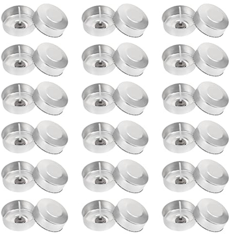 NUOBESTY 200juegos Recipientes De Para Tea Light Mechas Envases Vacíos Para y Manualidades Para Almacenaje De Objetos