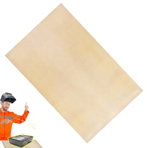 ETUCYNG Coperta in fibra di vetro, coperta ignifuga, robusta coperta ignifuga, strumento di protezione antincendio pieghevole da utilizzare come coperta saldata, coperta isolante per barbecue, coperta