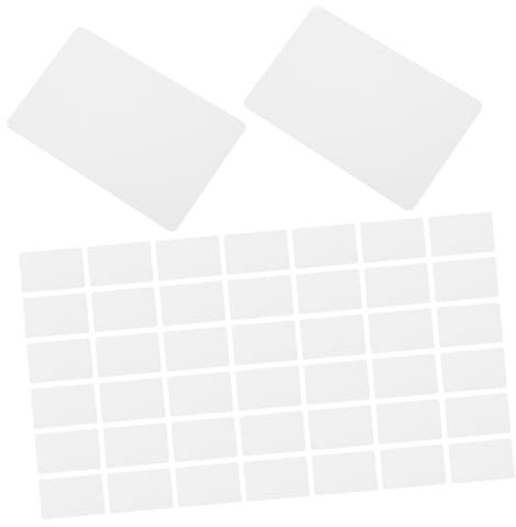 CAXUSD 50stücke Doppelseitige Blanko-pvc-karten Bedruckbare Kunststoff-blanko-karten Doppelseitiger Druck Aus