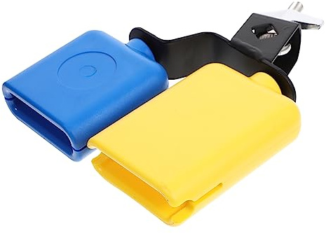 SHOWERORO Dual Cowbell Percussion Instrument Mit Klaren Praktischem Design Und Bunten Farben Für Musikunterricht Und Aufführungen Für Partys Und