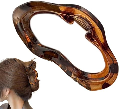 Pinzas para el pelo, pinzas de garras para mujeres, pinzas de pelo de moda para peinar – Preciosa joya para el pelo para mujer, pinza gruesa para el pelo, para desplazamientos, bodas, fiestas