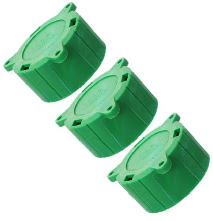 Capuchon de Protection pour Attelage de Remorque, Prise 13 Broches | Lot de 3 Pièces en Plastique Vert, Ajustement Serré, Installation Simple, Usage Polyvalent