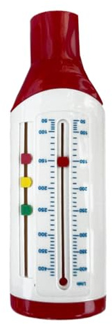 Espirómetro de incentivo de bolsillo con escala, dispositivo portátil de | ejercicio físico, espirometría espiratoria para fitness respiratorio pulmonar