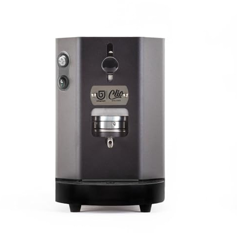 Clio Deluxe Basic - Macchina da caffè a cialde ESE 44 mm (Nero Tattico)