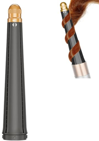 Accessoire Boucleur Conique pour Dyson Airwrap, compatible avec HS01/HS05/HS08, pour Embout Dyson Airwrap 20-36mm, Fer a Friser, Bigoudis Auto Enroulants(Doré)