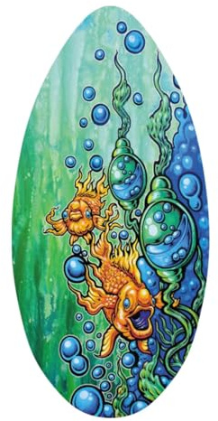 DimyFew Skimboard, Beach Paddleboard, Wassersport, Flachwasser, Surfbrett, Großes Surfbrett für Universelles Skimming, für Erwachsene, Fisch