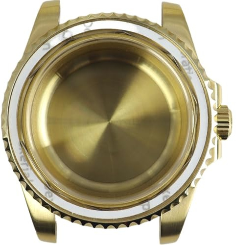 YELEMEABHB 40 mm herrklocka med 120 klicks infattning, safirfärgad, passar till for Seiko NH35 NH36 NH34/38 8215 2824 Klockfodral(Solid Bottom Cover10,NH35 NH36 34 38)