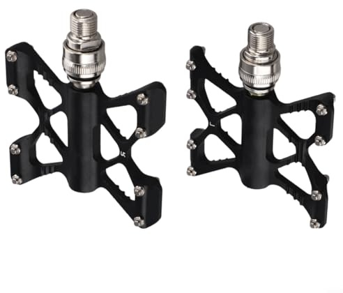 Pedale pieghevole a sgancio rapido 9/16 per bicicletta con cuscinetto Du Inch per tipo sigillato (nero)