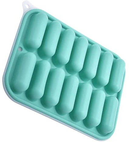 Toyvian Stampo in Silicone per Cubetti di Ghiaccio e Salsicce con Coperchio Resistente Temperature Adatto Forno Microonde e Freezer Facile da Pulire per Uso e Professionale