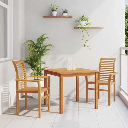 Mimdixy Gartenstühle Hochlehner, Stapelhocker für den Garten Braun 62,5 x 54,5 x 95,5 cm Outdoor Lounge für Garten, Wohnzimmer, Hof, Terrasse und Balkon