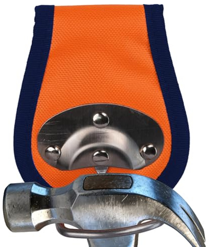 Hammer Holder Waist Pouch - Heavy Duty Tool Holster, Utility Hatchet Axe Holder for Home Garage Workbench, Carpenter Electrician Plumber, Tool Organizer, Belt Mounted Storage for Outdoor Workshop Use