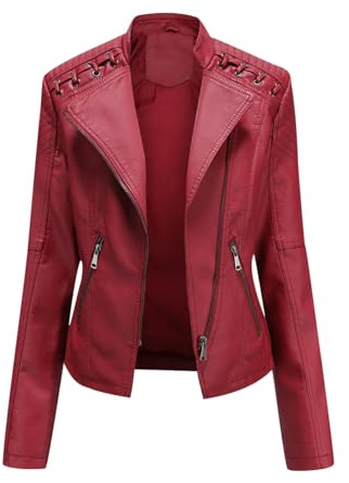 Giacca Similpelle Donna Giubbino Ecopelle Giubbotto Pelle Giubbotto Similpelle Biker Giubbini Moto Leather Jacket Giacche Finta Pelle Pu Bikers Giacca Chiodo Ecopelle Giubbotti Moto Donna Primavera