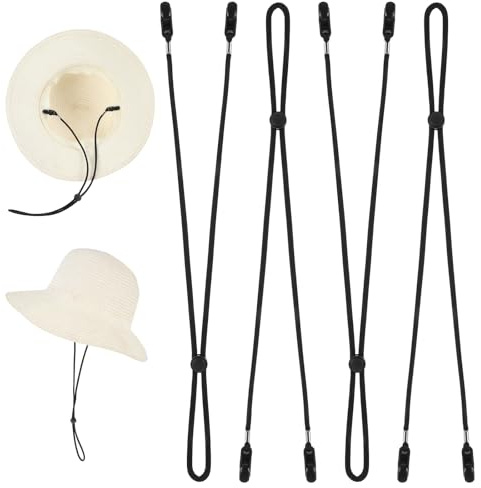 4 clip regolabili per cappello, anti-smarrimento, clip per cappello, antivento, per golf, barca, pesca, cappello all'aperto