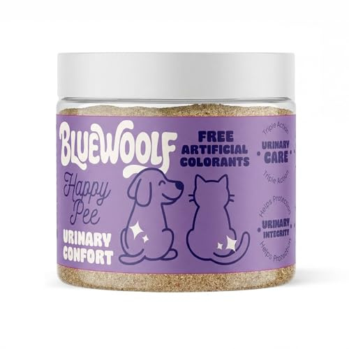 Polvo Urinario para Perros y Gatos Complemento para Tracto Urinario Mascotas Esterilizadas Cuidado Renal Apoyo Vías Urinarias y Función Normal de la Orina URINARY HAPPPY PEE 180gr