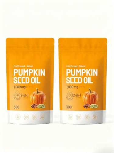 Olio di semi di zucca, aiuta l'equilibrio dei capelli, delle vie urinarie, della vescica e della prostata, non OGM 2pcs
