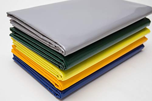 Telone in PVC 600 g/m² - 3,2 m di larghezza - Protettivo in Tessuto Industriale (Giallo RAL1003) - Venduto al Metro Senza Occhielli