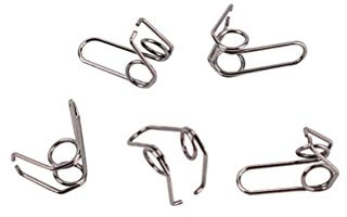 5pcs Nickel-Plated Trumpet Water Key Spit Valve Springs Repair Parts for Brass Instruments for Trombone Tuba Trumpet Maintenance