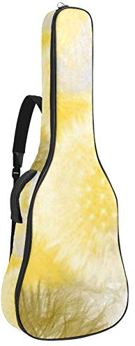 Gitarren-Gigbag, wasserdicht, Reißverschluss, weicher Gitarren-Rucksack, Bass-, Akustik- und klassische Folk-E-Gitarrentasche, buntes Zitronenmuster