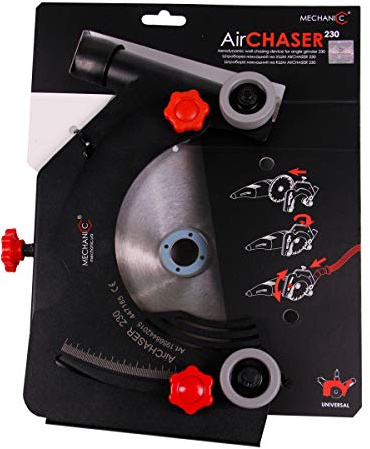 MECHANIC AirCHASER 2.0 Absaugung adapter für Winkelschleifer 230mm zum Schlitzfräsen Fugen und Mauernutfräsen mit Staubabsaugung