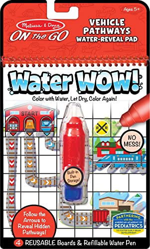 Melissa&Doug 40177 Water Wow Fahrzeug Pathways | Activity Pad | Reise | ab 3 Jahren | Geschenk für Jungen oder Mädchen