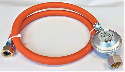 ZaTeChS Propan Butan Gasdruckregler Gasschlauch 100cm (1m) | Ø9mm | 3/8 - 21.8 Zoll LKS Anschluß mit Schnellkupplung | bis -30°C | Propangasschlauch | Gas Hose für Camping, Gasgrillgeräte