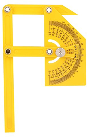 Angle Universel, Goniomètre 180 Degrés Rapporteur D'angle Détecteur D'onglet Bras De Jauge Règle De Mesure Bras De Mesure Règle Angle Outil De Travail du Bois Règle Pour Ingénieurs, Maquettistes, Etc.