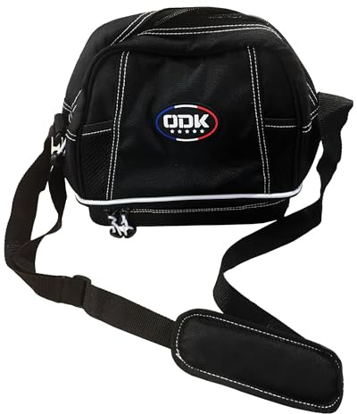 ODK ODDEKA Tragetasche für Bocca, Aufbewahrung für 3 Kugeln, gepolsterte Fächer und Zubehörtasche, optimaler Schutz, Schwarz
