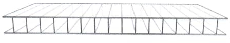 Polycarbonat Hohlkammerplatten - Doppelstegplatten 10 mm - Zuschnitte für Gewächshäuser - Länge: 1500 mm - Breite 600 mm (10)