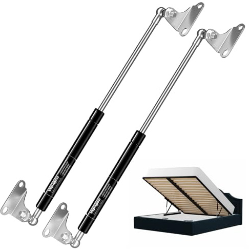 Vepagoo 500MM 667N/150lb Gas Struts Universal adjustable 20inch Lift Support Springs with Mounting Kit for Ottoman Bed, Heavy lid, Floor Hatch Door, and Other Custom Heavy Duty Project, 2PCS