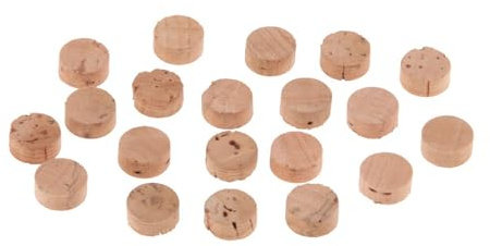 20 Stück Posaune Wasserschlüssel Spießventil Korkpolster Blechblasinstrumente(Brown)