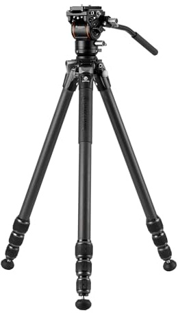 Vanguard Alta Pro 3VL 264CV14 Trípode de vídeo | Con semiesfera, Rótula de vídeo, Fibra de Carbono, Cerrado: 63cm, Extendido: 156,5cm, Soporta hasta 8kg