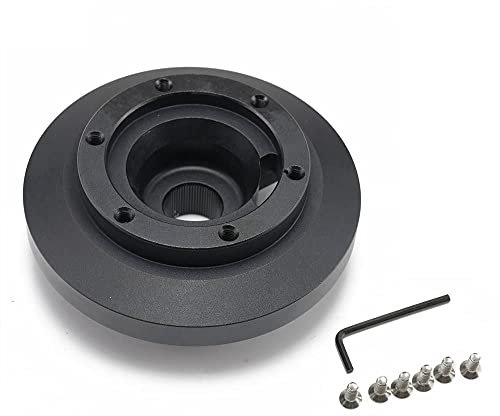 Lenkrad Schnellspanner，Lenkrad Schnellverschluss Sport Racing-Lenkrad Kurzadapter-Kit Passend für BMW E46 32. 3i / 325 / 328i / M3 1999-2005 Hub-ke46h