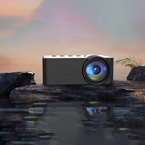 Zilimontt YT100 Mini projecteur, projecteur de téléphone portable, projecteur vidéo Full HD 1080p, projecteur de cinéma maison, compatible avec ordinateurs, clés USB, téléphones portables et consoles