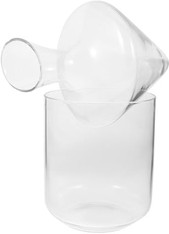 WEKADRIN Decantador De Vino Transparente Oblicuo 1 Unidad Cubo De Hielo De Vidrio Resistente Para Bar y Hogar, Diseño Delicado Para Realzar Fragancia y Gusto, Adecuado Para Reuniones y Regalos
