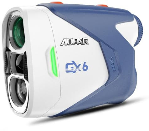 AOFAR GX6 Golf Rangefinder with Replaceable Charging Function, 1000 Yards Laser Range Finder, Flag Pole Locking Vibration, Slope Compensation,7X Magnification Rangefinder with Magnet