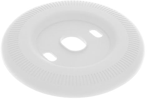 BAZEITFLOW Silicone Thermostat Wall Plate Cover for Nest Smart Thermostat, White Round Protective Case