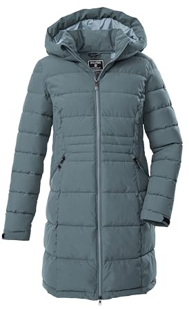 killtec Damen Steppparka/Funktionsparka mit Kapuze KOW 11 WMN QLTD PRK, blaugrau, 40, 43303-000