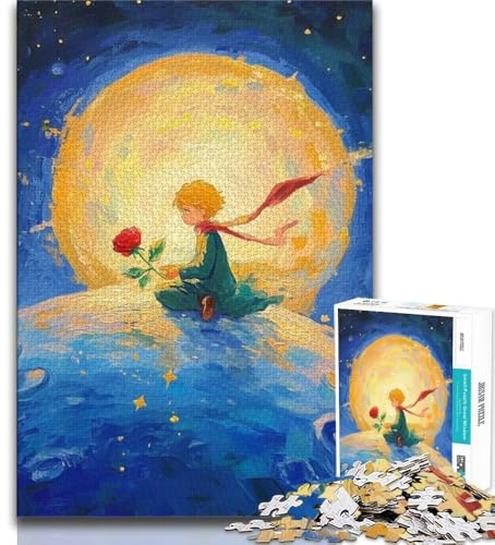 Puzzle 1000 Teile für Erwachsene Geschenke „Der kleine Prinz“ 1000 Teile für Teenager mit passendem Poster und Quizblatt für Kinder ab 14 Jahren 38x26cm