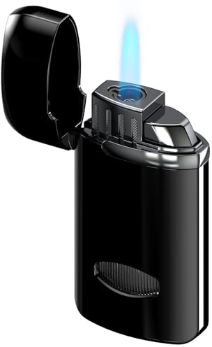 Mechero Antiviento de Gas Recargable, Lighter Sin Gas Incluido