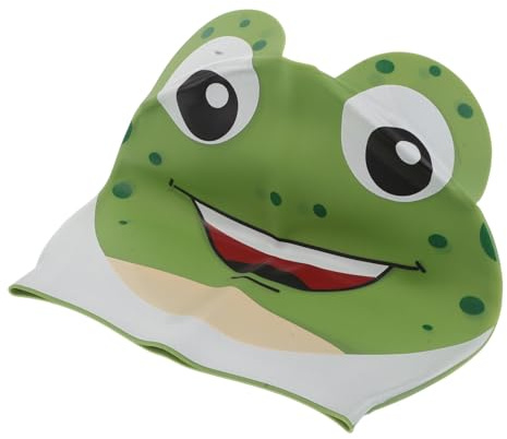 POPETPOP Cuffia da Nuoto in Silicone per con Protezione Orecchie Design Cartone Animato Divertente Elastica e Antiscivolo Adatta per Piscina e Spiaggia Fascia D’Età Flessibile