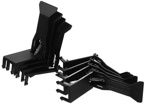 Lurrose Clip per Registratore di Cassa 8 Pezzi, Ferma Banconote Nero in Materiale Resistente, Accessorio per Cassetto Porta Contanti per Piccole Imprese