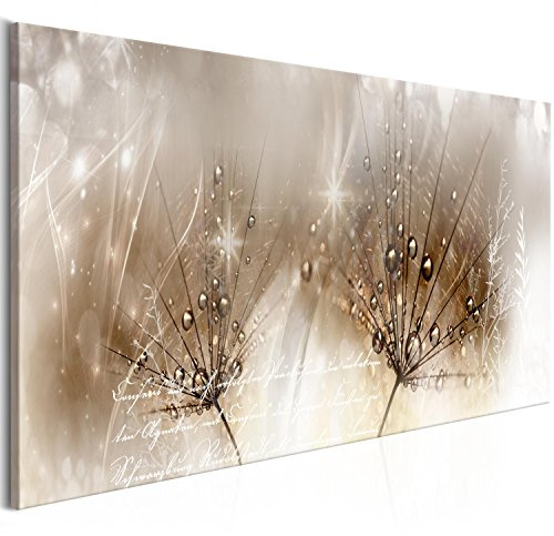 murando - Wandbilder XXL Pusteblume 120x40 cm 1 tlg - Wand Deko Vlies Leinwand Bilder Groß Wanddeko Wohnzimmer Schlafzimmer Kunstdrucke Panoramabild - Blumen Löwenzahn Natur Vintage