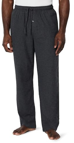 Amazon Essentials Men's Breathable Flannel Pyjama Trousers (Available in Big & Tall), Charcoal Heather, L