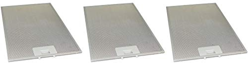 Ufixt 3 x Cooker Hood Metal Grease Filter 265mm x 359mm Fits AEG, Ariston, Atag, Baumatic, Beko and Belling