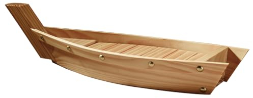Cabilock Sushi Platos De Sashimis Barco Gigante Plato De Barco De Sashimi Plato De Servicio Aperitivo Platos De S Bandejas De Postres s Madera Comida Rural de Madera