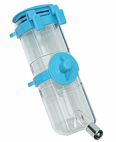 nanook Haustier Trinkflasche Tränke Wasserspender für Hamster Kaninchen Kleintiere Nagertränke - 500ml - blau