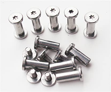 Klappmesser Corby Schrauben,Taschenmesser Pivot Pins,EDC Messermacher Schraubverschlüsse Nieten,DIY Messergriff Studs,Packung mit 10 (12mm)