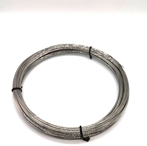 Xuulan 304 rostfri ståltråd, metall för smyckestillverkning, smycketråd, 24 AWG 17 AWG Bonsai 24 0,25 mm, smyckesfynd, kit, rostfri ståltråd, 16 Gauge (färg: 1 st, storlek: 1,2 mm (50 m))