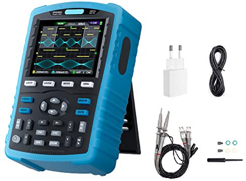 Oscilloscope numérique, DPOX180H Oscilloscope numérique portable à double canal Générateur de signal 180MHz-3dB