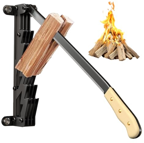 MOZMY Wandhalterung Holzspalter Brennholzspalter Weichhölzern Anzündspalter Holz Spalter Brennholz Spalter Handholzspalter Anzuendholz Spalter Manuell Holz Spalter Outdoor Wood Kindling Splitter